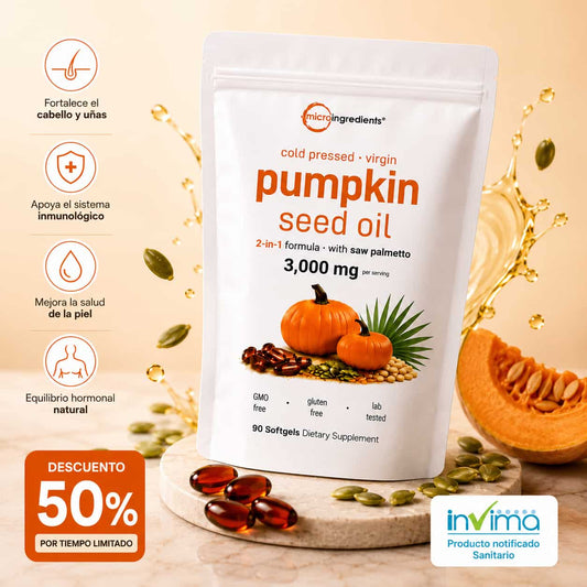 90 CAPSULAS SEMILLA CALABAZA NATURAL™