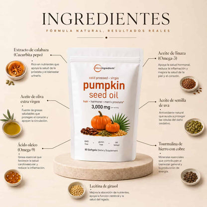 90 CAPSULAS SEMILLA CALABAZA NATURAL™